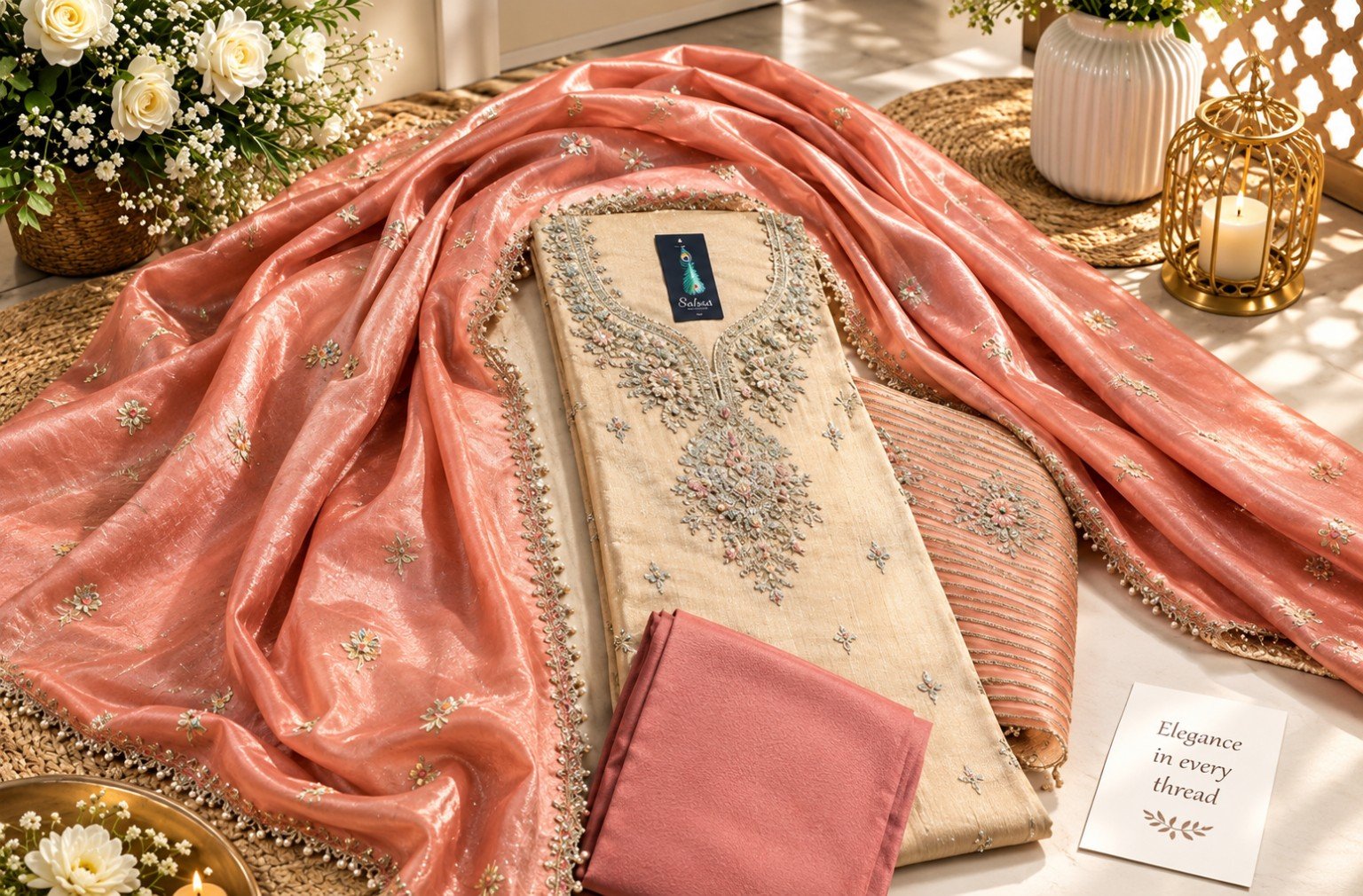 Dress material textile range