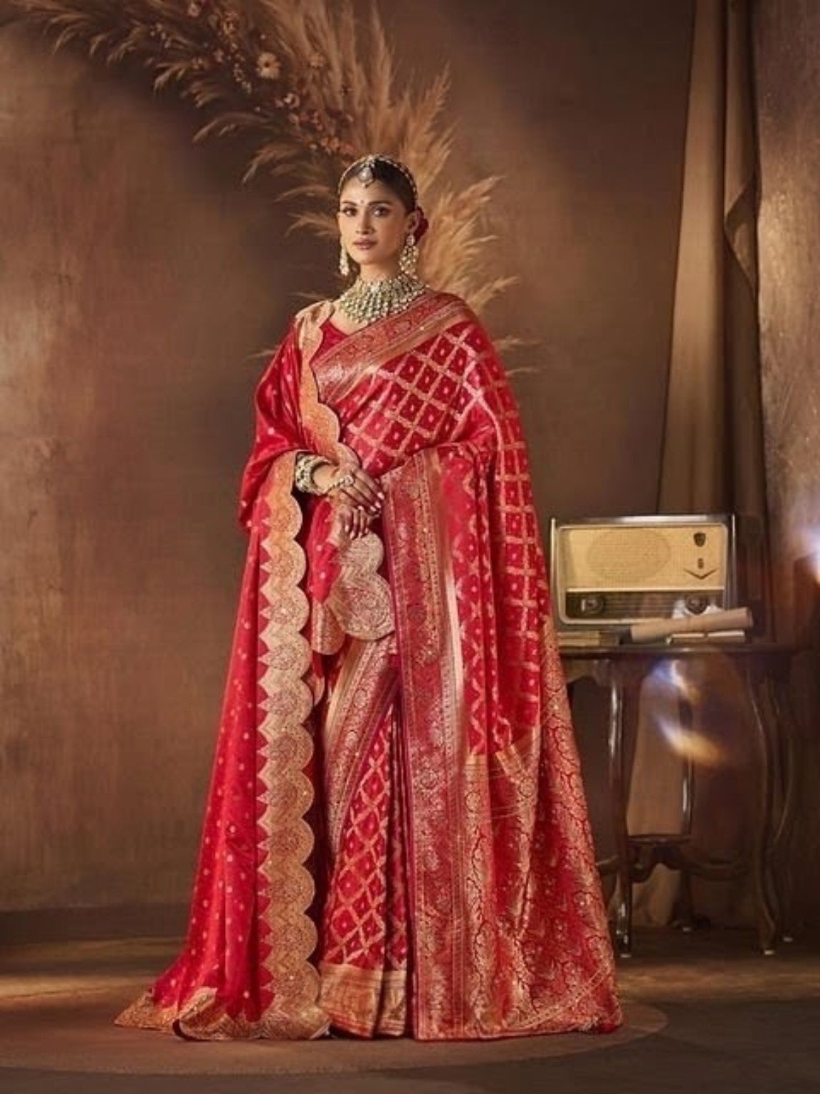 Red saree